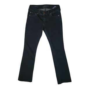 Lucky Brand Lolita Boot Womens Mid Rise Denim Jeans Dark Wash 7W13411 Blue Sz 00